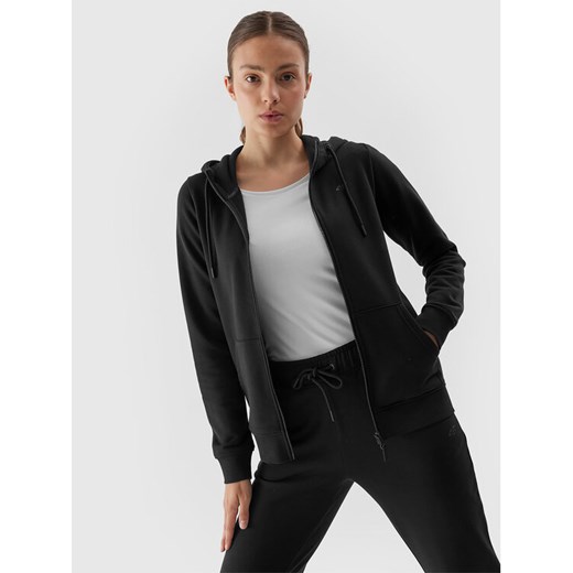 4F Bluza 4FAW23TSWSF0730 Czarny Regular Fit ze sklepu MODIVO w kategorii Bluzy damskie - zdjęcie 183985633