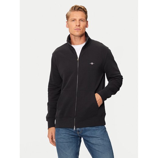 Gant Bluza Shield 2008006 Czarny Regular Fit ze sklepu MODIVO w kategorii Bluzy męskie - zdjęcie 183985671