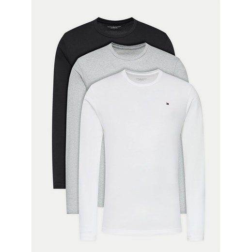 Tommy Hilfiger Komplet 3 longsleeve UM0UM03378 Kolorowy Regular Fit ze sklepu MODIVO w kategorii T-shirty męskie - zdjęcie 183985730