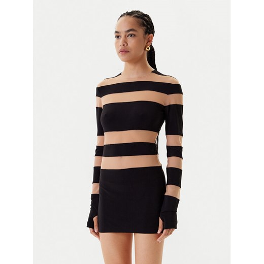 NORMA KAMALI Sukienka codzienna KK3243PMB48239 Czarny Slim Fit ze sklepu MODIVO w kategorii Sukienki - zdjęcie 183985741