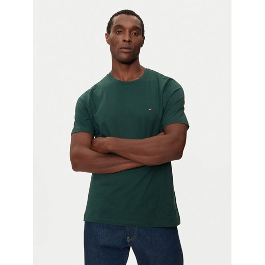 Tommy Hilfiger T-Shirt Essential MW0MW37267 Zielony Regular Fit ze sklepu MODIVO w kategorii T-shirty męskie - zdjęcie 183985770