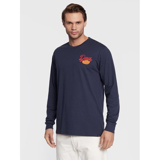 Deus Ex Machina Longsleeve Marigold Ls DMF221379 Granatowy Regular Fit ze sklepu MODIVO w kategorii T-shirty męskie - zdjęcie 183985831