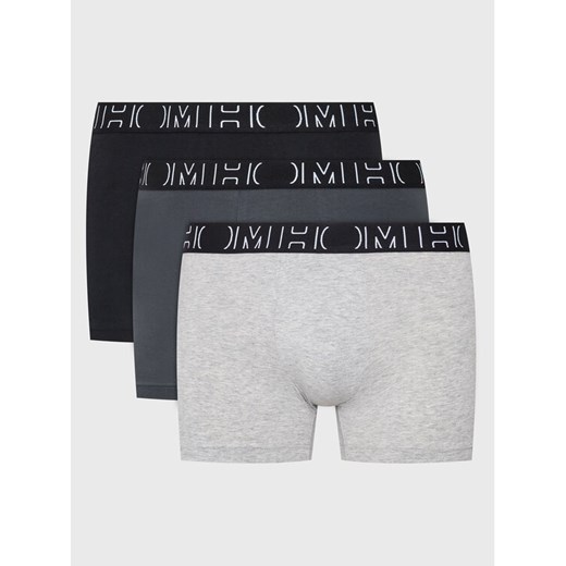 HOM Komplet 3 par bokserek Patrick 405769 Szary ze sklepu MODIVO w kategorii Majtki męskie - zdjęcie 183985851