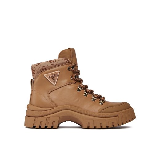Guess Botki Lofira FL8LOF ELE12 Beżowy ze sklepu MODIVO w kategorii Workery damskie - zdjęcie 183985924