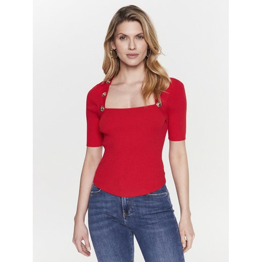 Pinko Sweter Attinio 100419 A0LD Czerwony Slim Fit ze sklepu MODIVO w kategorii Swetry damskie - zdjęcie 183985964