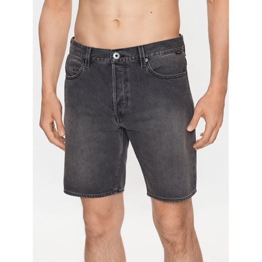 G-Star Raw Szorty jeansowe D20776-D291-C778 Szary Regular Fit ze sklepu MODIVO w kategorii Spodenki męskie - zdjęcie 183985980