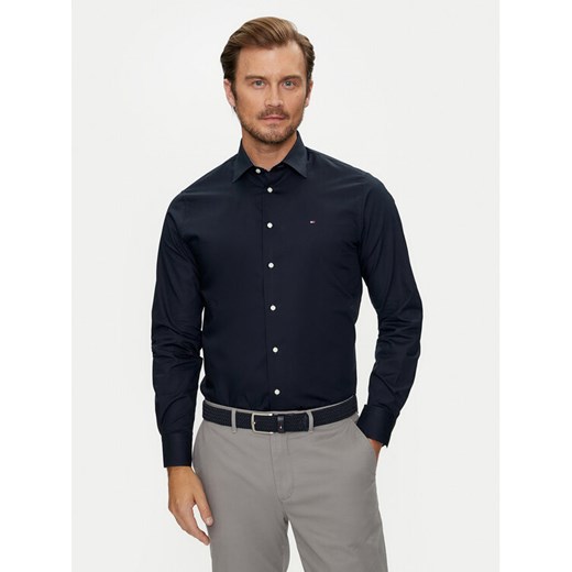 Tommy Hilfiger Koszula MW0MW35810 Granatowy Regular Fit ze sklepu MODIVO w kategorii Koszule męskie - zdjęcie 183986081