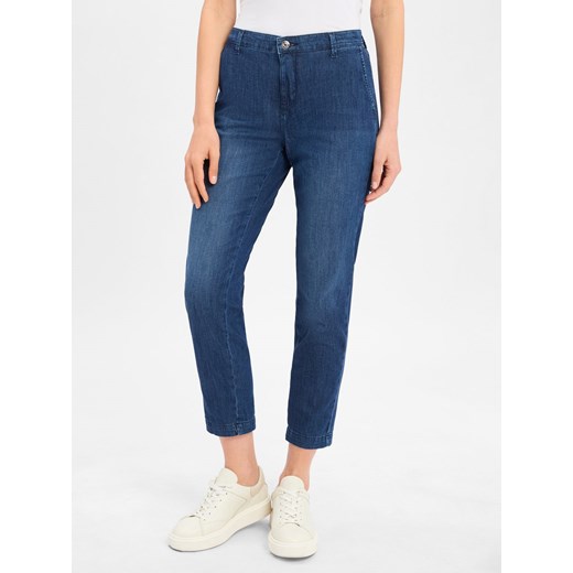 MAC Dżinsy - Chino Turn Up Kobiety Bawełna blue stone jednolity ze sklepu vangraaf w kategorii Jeansy damskie - zdjęcie 183990492