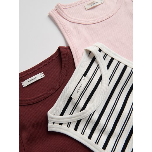 Reserved - Bawełniany top - wielobarwny Reserved M Reserved