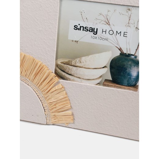 Sinsay - Kwadratowa ramka na zdjęcia - różowy Sinsay One Size Sinsay