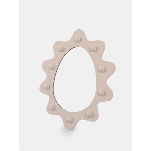 Sinsay - Lustro o nieregularnym kształcie - kremowy Sinsay One Size Sinsay