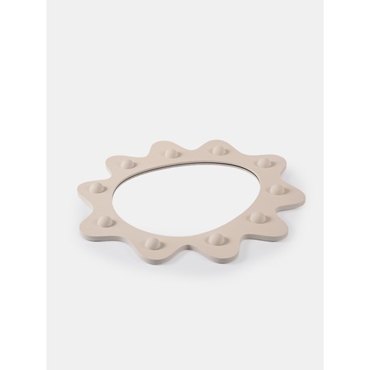 Sinsay - Lustro o nieregularnym kształcie - kremowy Sinsay One Size Sinsay