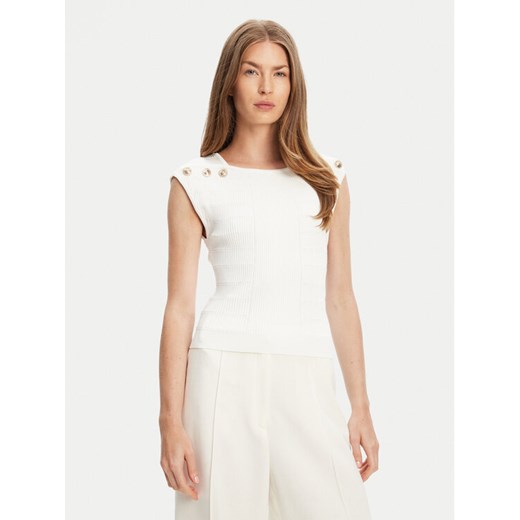 Guess Bluzka W5YR12 Z0130 Biały Regular Fit ze sklepu MODIVO w kategorii Bluzki damskie - zdjęcie 183992863