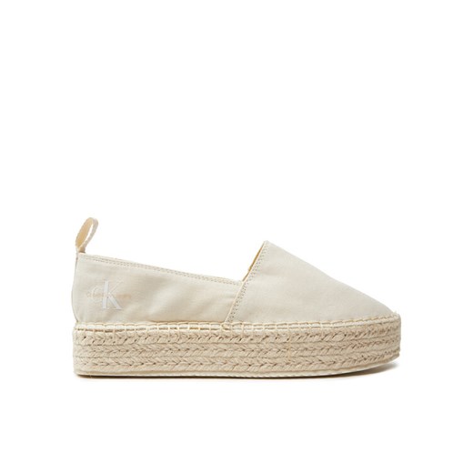 Espadryle Calvin Klein Jeans Platform Espadrille Ml Btw YW0YW01378 Écru ze sklepu eobuwie.pl w kategorii Espadryle damskie - zdjęcie 183995191