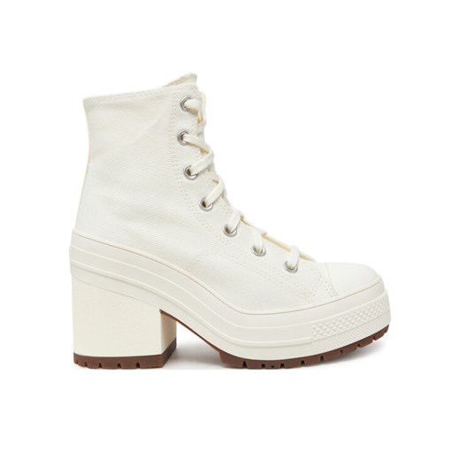 Converse Botki Chuck 70 De Luxe Heel A05348C Écru ze sklepu MODIVO w kategorii Botki - zdjęcie 183995783