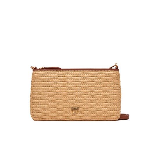 PINKO Torebka Flat Horizontal Mini PE 25 PCPL 104277 A2CE Beżowy ze sklepu MODIVO w kategorii Listonoszki - zdjęcie 183995873
