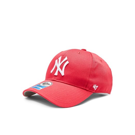 Czapka z daszkiem 47 Brand MLB New York Yankees Raised Basic '47 MVP B-RAC17CTP-BE Różowy ze sklepu eobuwie.pl w kategorii Czapki dziecięce - zdjęcie 183998400