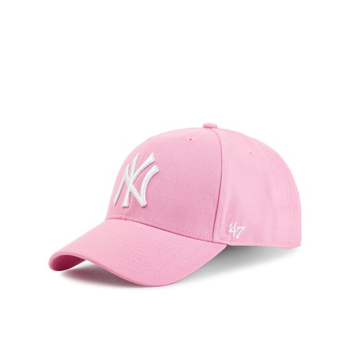 Czapka z daszkiem 47 Brand New York Yankees B-MVPSP17WBP-RS Różowy ze sklepu eobuwie.pl w kategorii Czapki z daszkiem damskie - zdjęcie 183998413