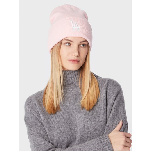 Czapka 47 Brand Mlb Los Angeles Dodgers Haymaker 47 Cuff Knit B-HYMKR12ACE-PK Różowy ze sklepu eobuwie.pl w kategorii Czapki zimowe damskie - zdjęcie 183998431