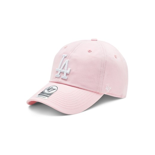 Czapka z daszkiem 47 Brand MLB Los Angeles Dodgers '47 CLEAN UP B-RGW12GWSNL-PTA Różowy ze sklepu eobuwie.pl w kategorii Czapki z daszkiem damskie - zdjęcie 183998451
