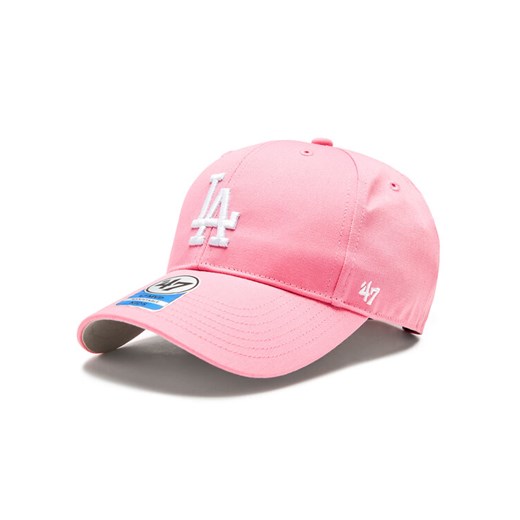 Czapka z daszkiem 47 Brand MLB Los Angeles Dodgers Raised Basic '47 MVP B-RAC12CTP-RSA Różowy ze sklepu eobuwie.pl w kategorii Czapki dziecięce - zdjęcie 183998484