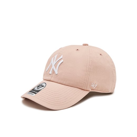 Czapka z daszkiem 47 Brand Mlb New York Yankees '47 Clean Up W/ No Loop Label B-NLRGW17GWS-DVA Pomarańczowy ze sklepu eobuwie.pl w kategorii Czapki z daszkiem męskie - zdjęcie 183998490