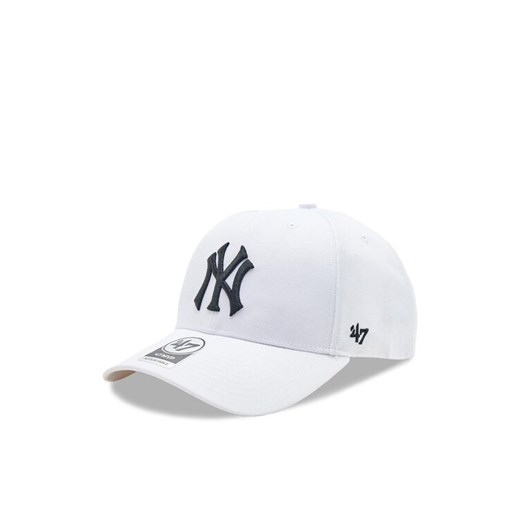 Czapka z daszkiem 47 Brand MLB New York Yankees '47 MVP SNAPBACK B-MVPSP17WBP-WHM Biały ze sklepu eobuwie.pl w kategorii Czapki z daszkiem damskie - zdjęcie 183998550