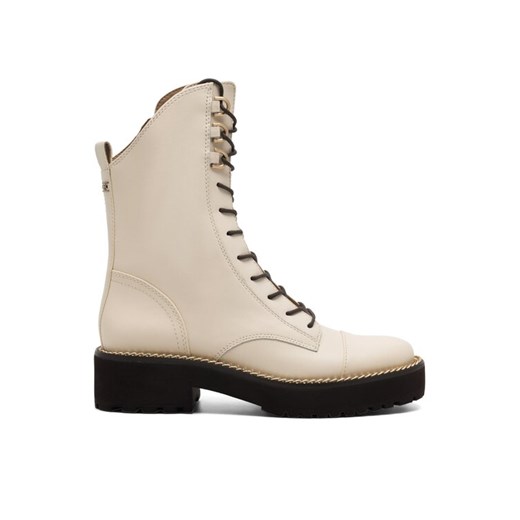 Botki SAM EDELMAN H8592L2100 Écru ze sklepu eobuwie.pl w kategorii Workery damskie - zdjęcie 183998573