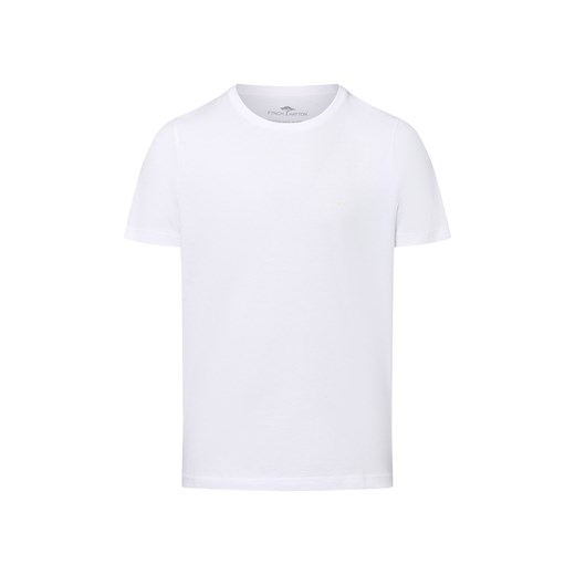 Fynch-Hatton Koszulka męska Mężczyźni Bawełna biały jednolity ze sklepu vangraaf w kategorii T-shirty męskie - zdjęcie 184000262