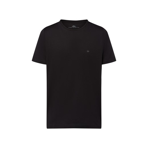 Fynch-Hatton Koszulka męska Mężczyźni Bawełna czarny jednolity ze sklepu vangraaf w kategorii T-shirty męskie - zdjęcie 184000264