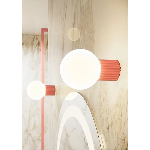 Ryflowany szklany kinkiet - K597-Buble Lumes One Size Edinos.pl