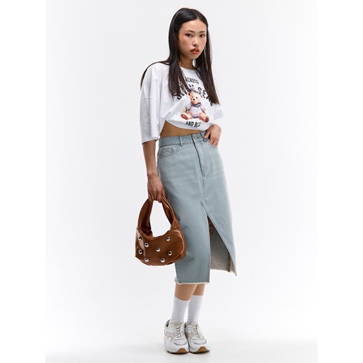 GATE Dżinsowa spódnica midi 32 Gate 32 wyprzedaż gateshop