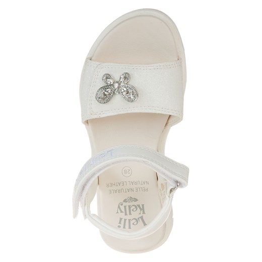 Sandały dziecięce Lelli Kelly na rzepy z aplikacjami  ze skóry 