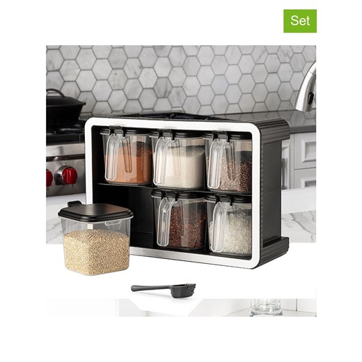 Violeta Home 7-częściowy zestaw w kolorze czarnym ze sklepu Limango Polska w kategorii Pojemniki kuchenne - zdjęcie 184001093