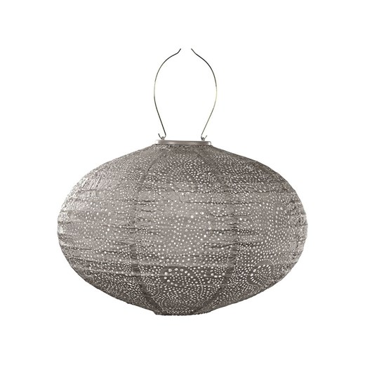 Lumiz Lampion solarny LED "Paisley Oval" w kolorze szarobrązowym - wys. 27 x Ø 40 cm - id: 17178769 - marki Lumiz - 184001352 Lumiz Lampion solarny LED "Paisley Oval" w kolorze szarobrązowym - wys. 27 x Ø 40 cm ze sklepu Limango Polska w kategorii Oświetlenie - zdjęcie 184001352