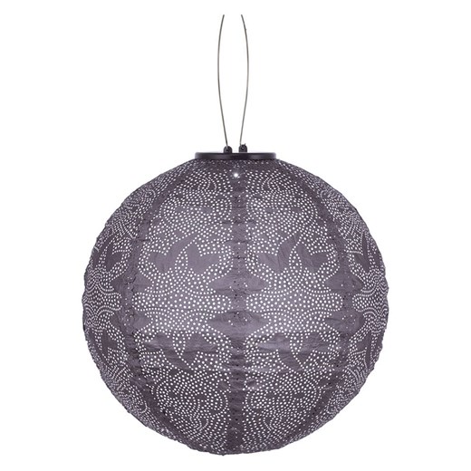 Lumiz Lampion solarny LED &quot;Marrakesh Rond&quot; w kolorze fioletowym - Ø 30 cm ze sklepu Limango Polska w kategorii Oświetlenie ogrodowe - zdjęcie 184001361
