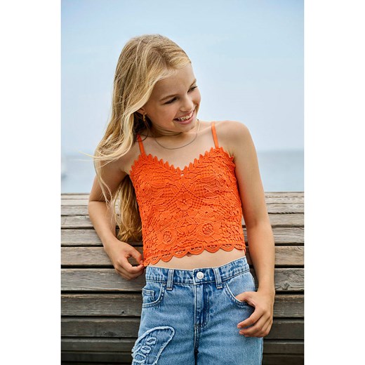 KIDS ONLY Top &quot;Honey&quot; w kolorze pomarańczowym ze sklepu Limango Polska w kategorii Bluzki dziewczęce - zdjęcie 184001463