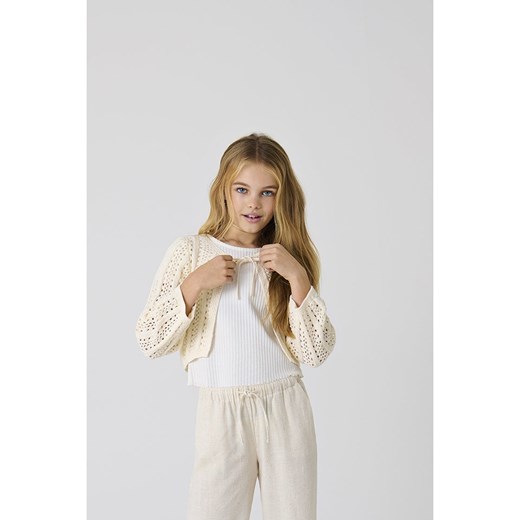 KIDS ONLY Kardigan "Marina" w kolorze beżowym 158/164 wyprzedaż Limango Polska