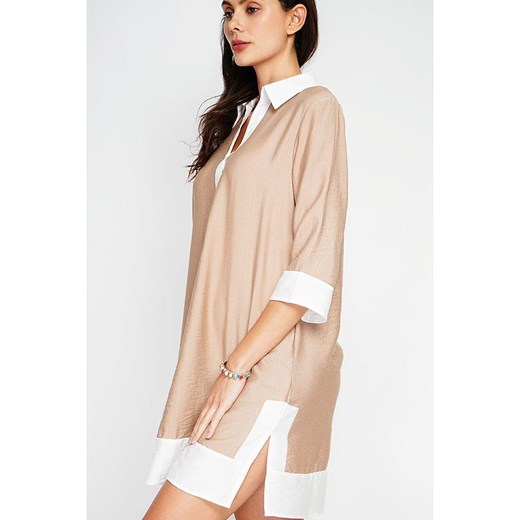 Le Jardin du Lin Sukienka w kolorze beżowo-białym Le Jardin Du Lin 36 okazja Limango Polska