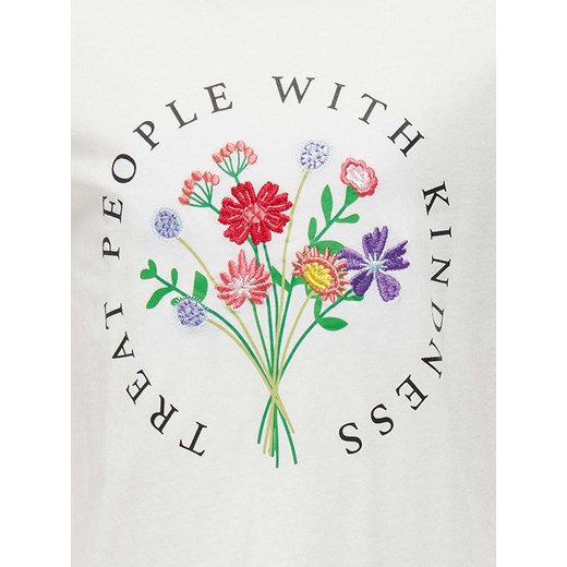 KIDS ONLY Koszulka &quot;Emma&quot; w kolorze białym ze wzorem 134/140 okazyjna cena Limango Polska