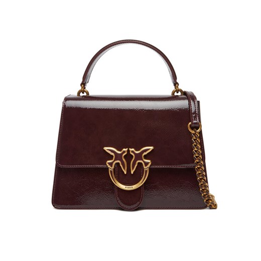 Torebka PINKO Love One Top Handle Classic Light PE 25 PLTT 100066 A1UV Y1HQ Bordowy ze sklepu eobuwie.pl w kategorii Torebki damskie - zdjęcie 184002420