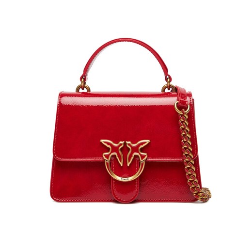 Torebka PINKO Love One Top Handle Mini Light PE 25 PLTT 100071 A1UV Czerwony ze sklepu eobuwie.pl w kategorii Torebki damskie - zdjęcie 184002453