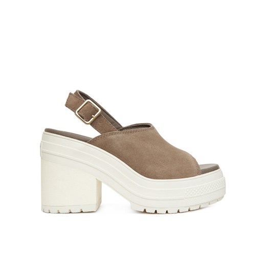 Sandały Converse Chuck 70 De Luxe Heel Mule A15071C Zielony ze sklepu eobuwie.pl w kategorii Sandały damskie - zdjęcie 184002470