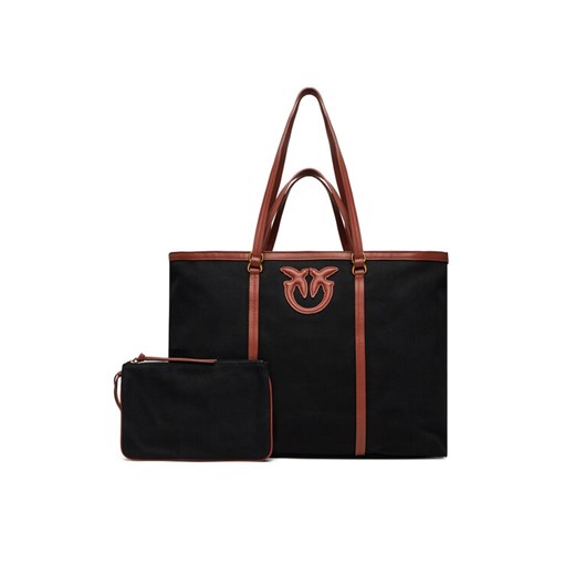 PINKO Torebka Miranda Shopper Extra PE 25 PLTT 104715 A2G2 Czarny ze sklepu MODIVO w kategorii Torby Shopper bag - zdjęcie 184003110