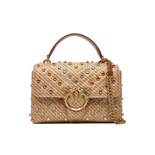 PINKO Torebka Love Lady Puff Mini Cl PE 25 PLTT 100044 A2CG Beżowy ze sklepu MODIVO w kategorii Torebki damskie - zdjęcie 184003161