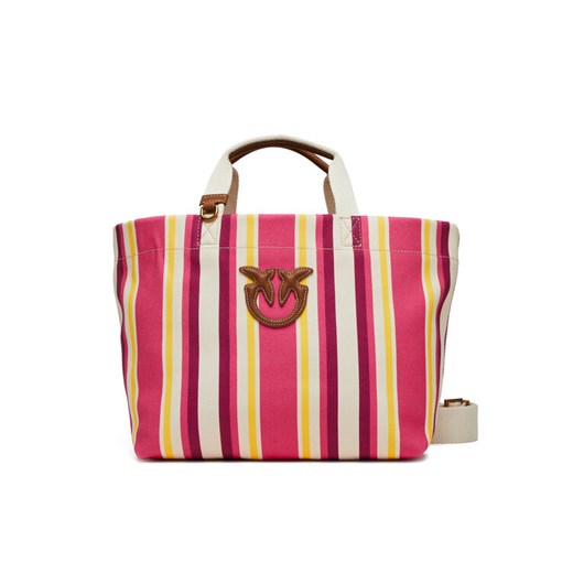 PINKO Torebka Shopping Bag Medium PE 25 PLTT 104753 A2G5 Różowy ze sklepu MODIVO w kategorii Torby Shopper bag - zdjęcie 184003170
