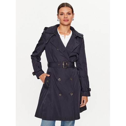 Lauren Ralph Lauren Płaszcz przejściowy 297918585002 Granatowy Regular Fit ze sklepu MODIVO w kategorii Płaszcze damskie - zdjęcie 184003184