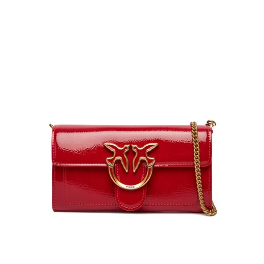PINKO Torebka Love One Wallet C PE25 PLTT 100062 A1UV Czerwony ze sklepu MODIVO w kategorii Kopertówki - zdjęcie 184003192