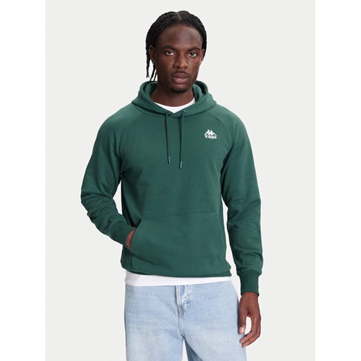 Kappa Bluza Authentic 321W7GW Zielony Regular Fit ze sklepu MODIVO w kategorii Bluzy męskie - zdjęcie 184003210