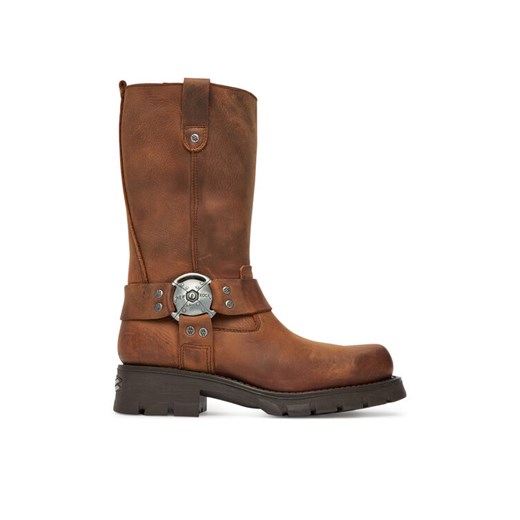 NEW ROCK Kozaki M-7610-C2 Brązowy ze sklepu MODIVO w kategorii Kozaki damskie - zdjęcie 184003244